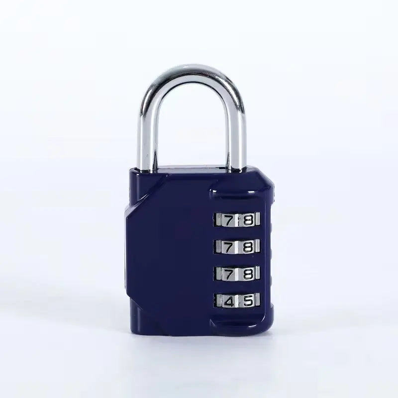 Combination Lock Resettable 4 Digit Padlock Waterproof Heavy Duty Zpaxo dark blue