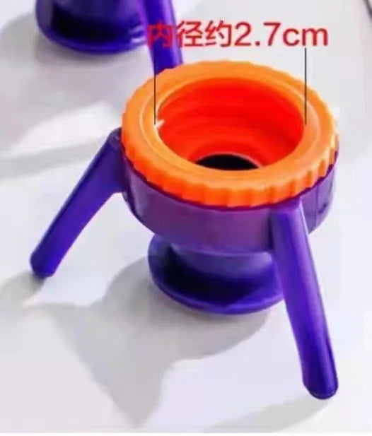 3Pcs/Set Bottle Emptying Kit Practical Evacuation Cap Down Bottle Dispenser Cap for Shampoo Lotion Containers Zpaxo 2.7cm