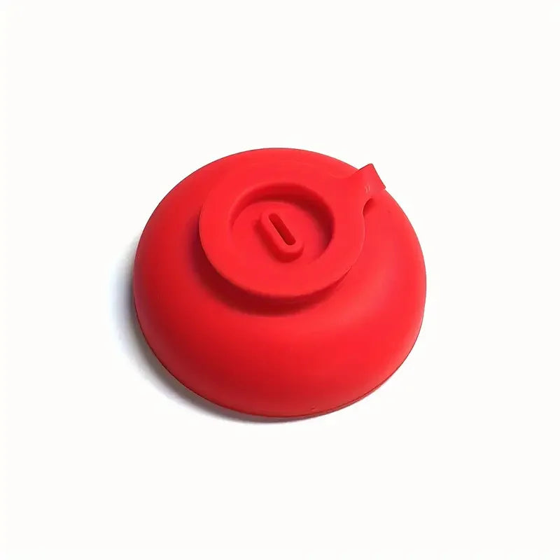Leak-Proof Silicone Ice Cream Molds - Colorful Popsicle Stand with Drip Lid , Portable Freezer Tray for Summer Treats Zpaxo Red