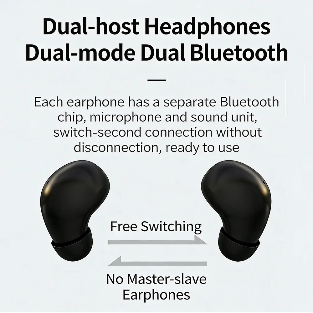 KEBIDUMEI Mini Bluetooth 5 4 Earphones Invisible Sleep Earbuds TWS