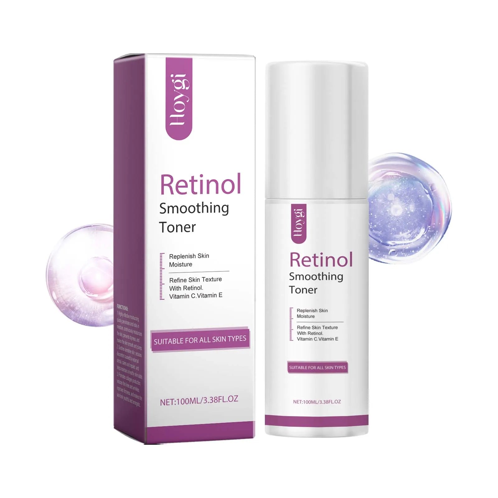 100ml Retinol Hydrating Toner Firming Lifting Fade Fine Lines Improves Dullness Brightening Smoothing Deep Nourishing Skin Care Zpaxo 100ml Boxed