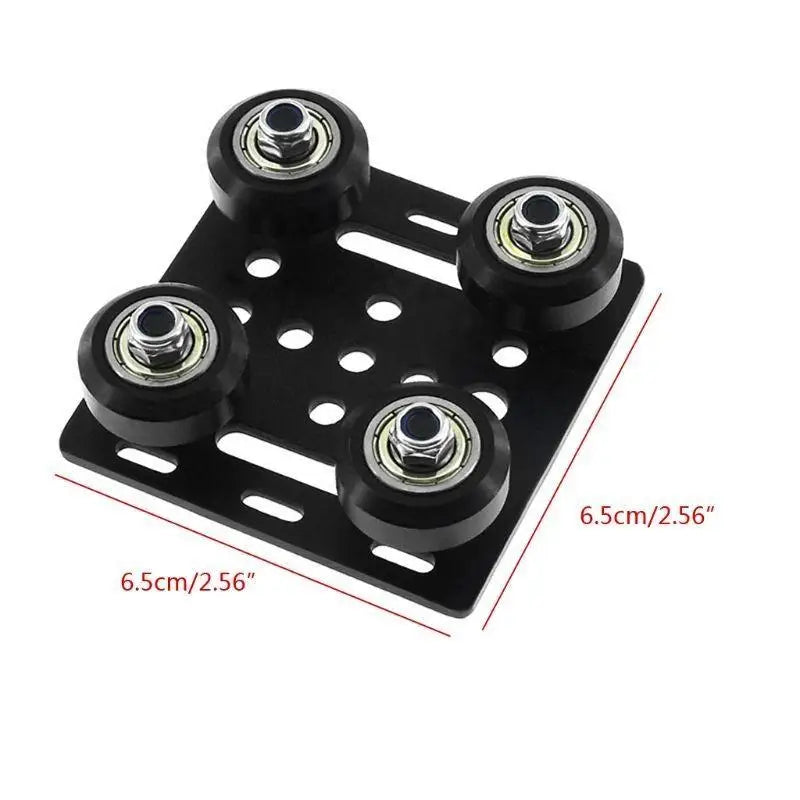 652F Aluminum Profile Pulley V-Slot European Standard Build Gantry Plate Small Wheel Zpaxo