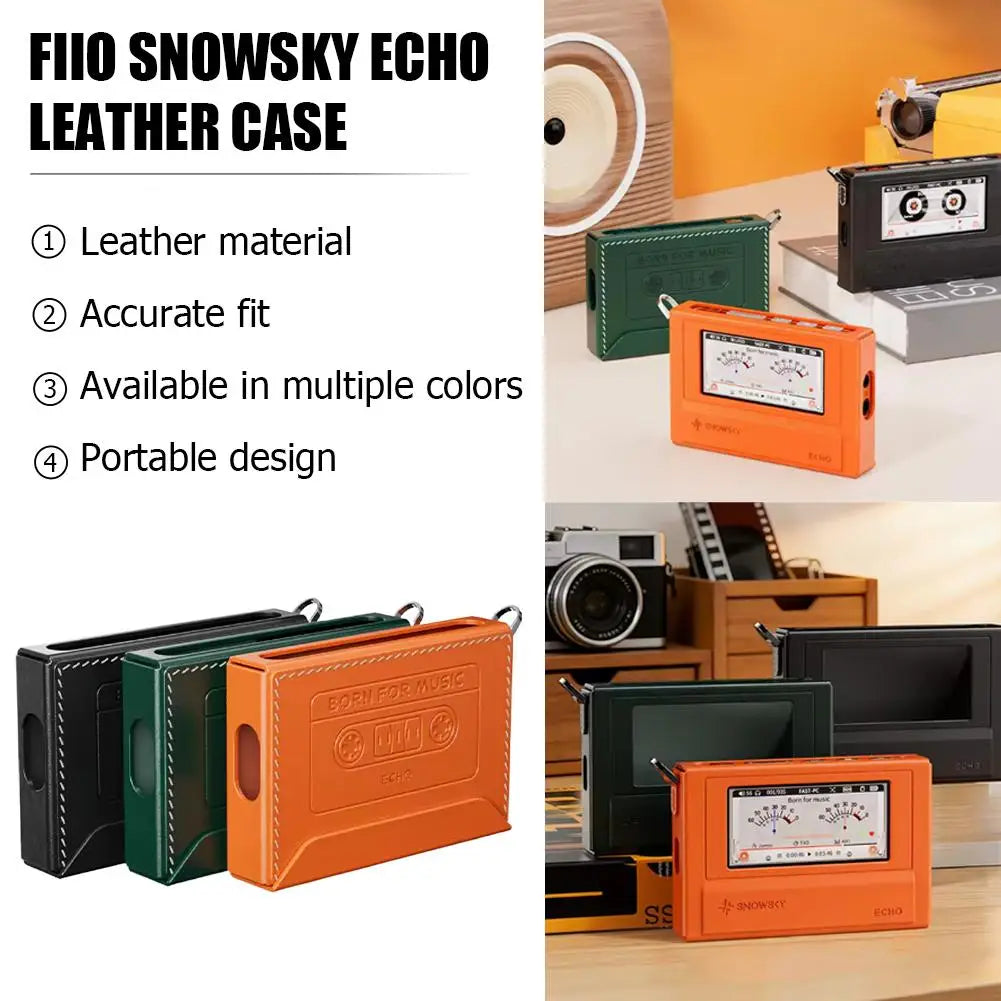 FiiO Snowsky ECHO PU Leather Protective Cover | Magnetic Case Music Player Case Zpaxo