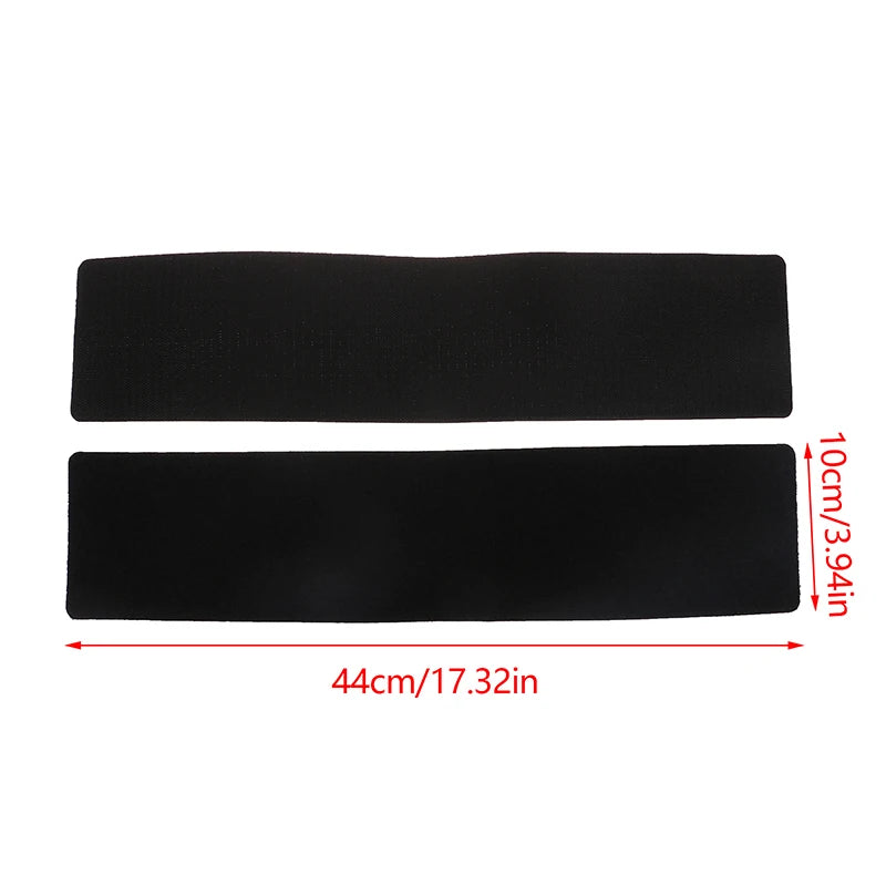 2-Pack Frameless Adhesive License Plate Holder – Weatherproof Black