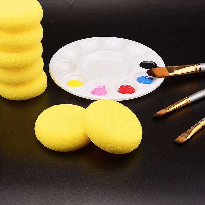 1-20pcs Ceramic Sponge Round Shape Throwing Water Absorbing Foam Pottery Sculpture Ceramic Foam Cleaning Tools Accessories Zpaxo