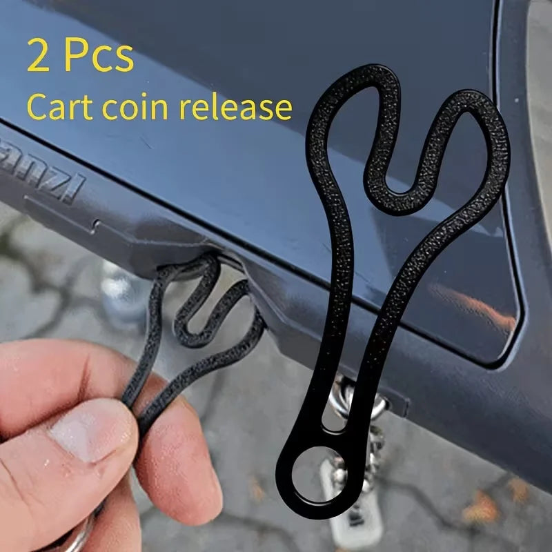 Shopping Cart Token Keychain Supermarket Trolley Unlocking Tool 3D