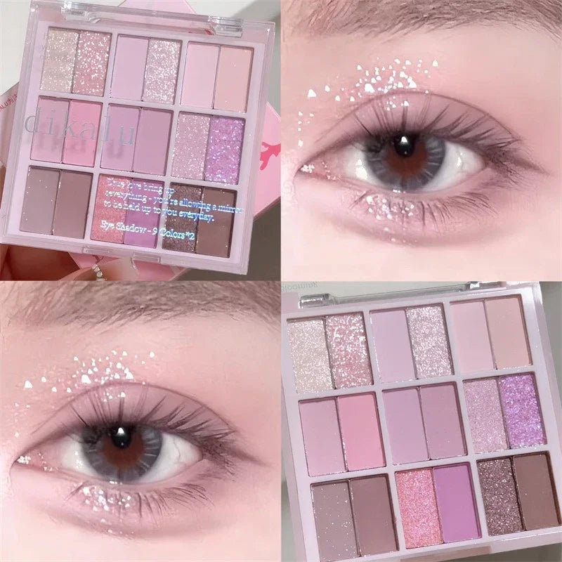 18Color Eyeshadow Palette Gliter Eyes Shadow Long Lasting Korean Eye Zpaxo