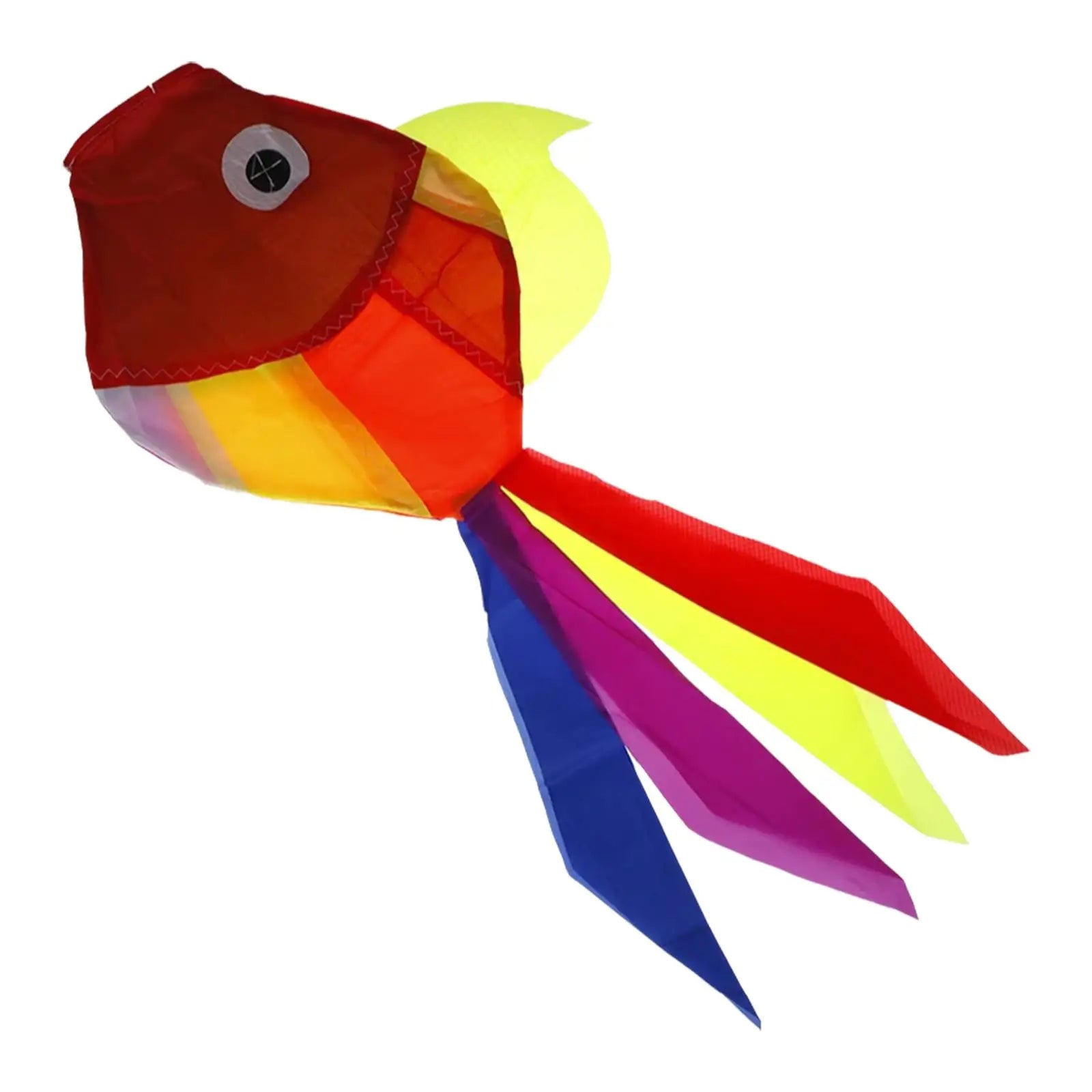 Rainbow Fish Windsock – Colorful Outdoor Polyester Kite Decor Fish Windsock Zpaxo
