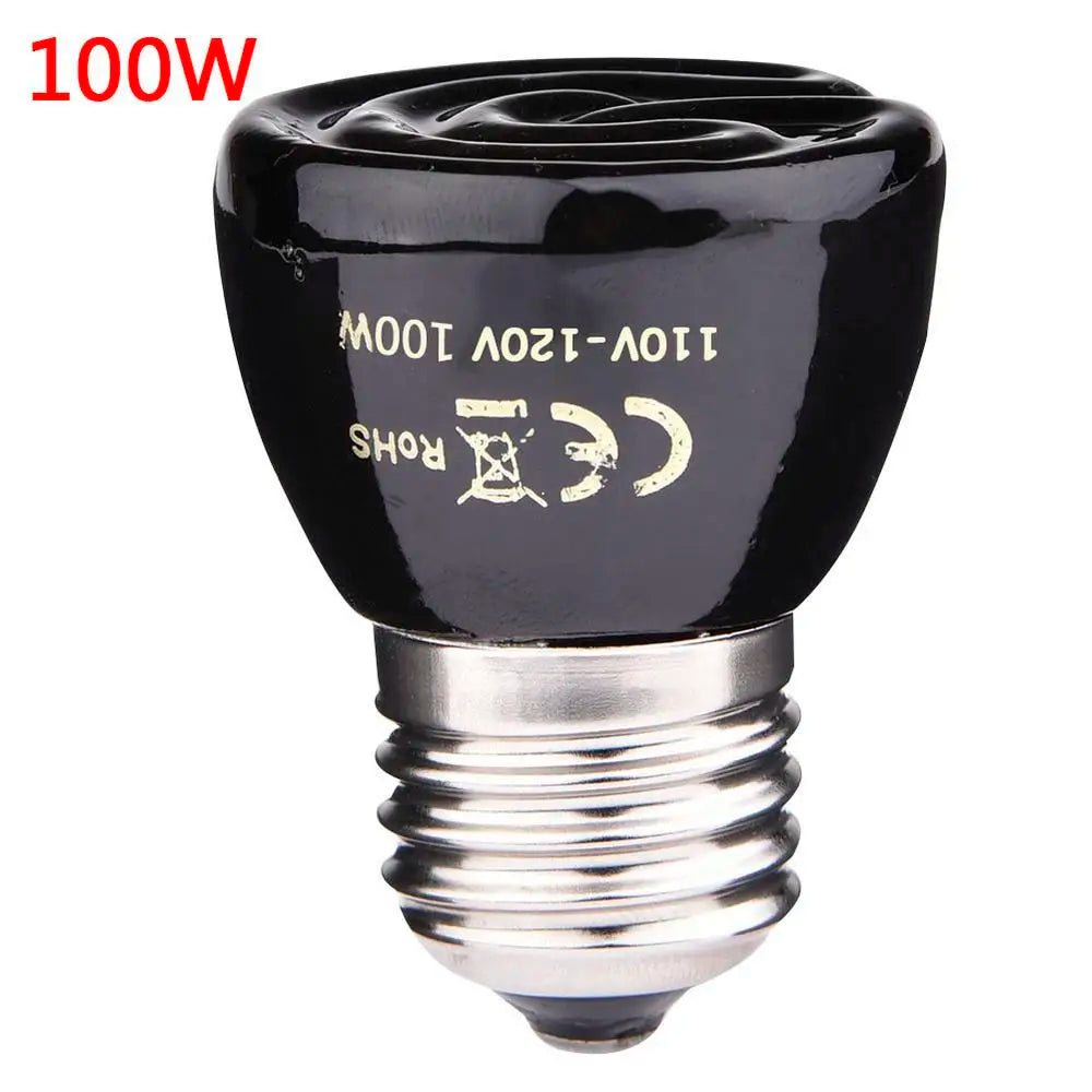 25 50 75 100W E27 Pet Heating Lamp 110-120V Infrared Ceramic Emitter