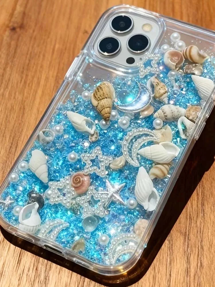 1 box Blue Purple Ocean-Themed Epoxy Filler Epoxy Resin Filling Stars Moon - for Jewelry Making, Crafts, Home Decor,Craft Zpaxo