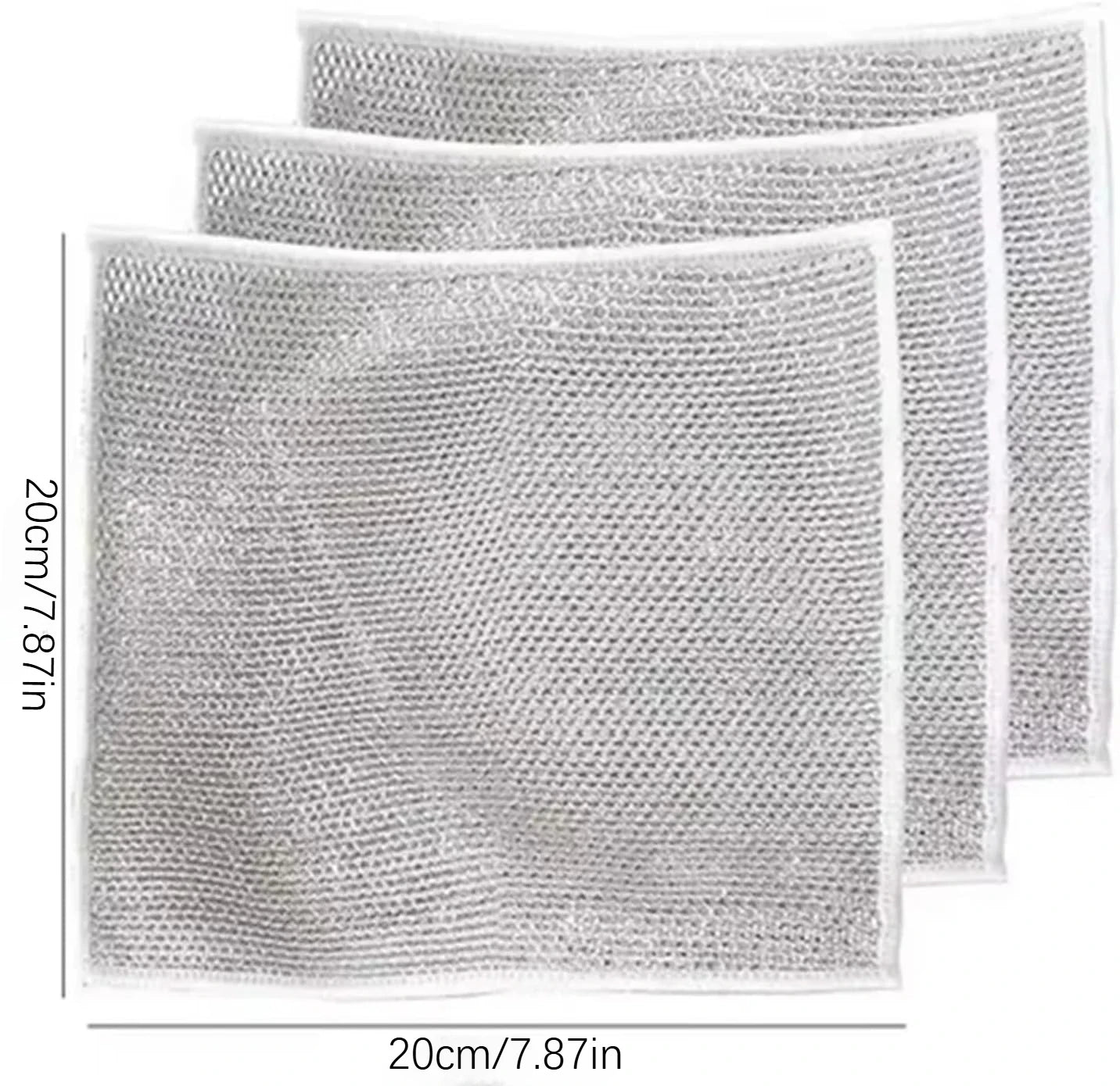 Stainless Steel Wool Scrubbers – Reusable Kitchen Cleaner 10/30/60pk