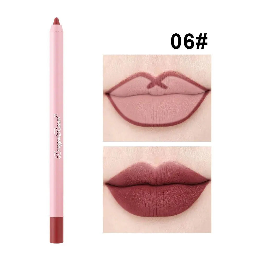 New Waterproof Lipliner Pencil Velvet Matte Lip Liner Natural Outline Lip Contour Line Lipliner Pen Zpaxo 06