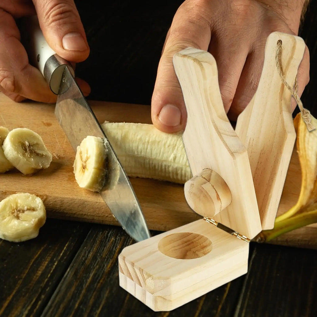 Wooden Plantain Press Maker Banana Masher Kitchen Tool Cooking Fried