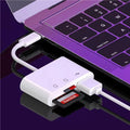 Type-c Interface Card Reader SD TF Memory Mobile OTG Adapter Zpaxo Three in one