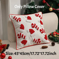 Canvas Tufting Pillow Cover Sofa Decoration Xmas Home Chair Cushion Zpaxo Hatandsock 45X45 See below for size descriptions