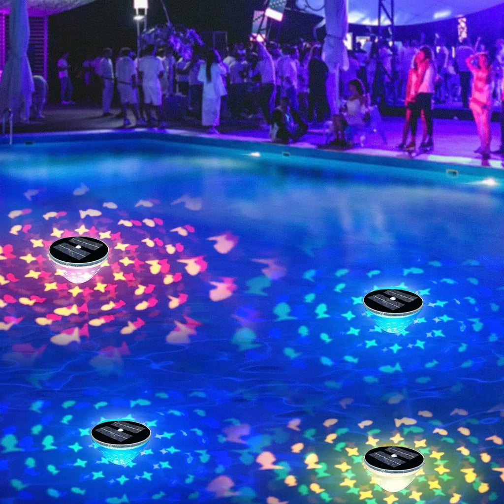 Floating Pool Lights 5-Mode LED Hollow Aesthetic Bright Swimming Pool Lights Solar Lamp for Outdoor Lake Garden Patio Over Zpaxo