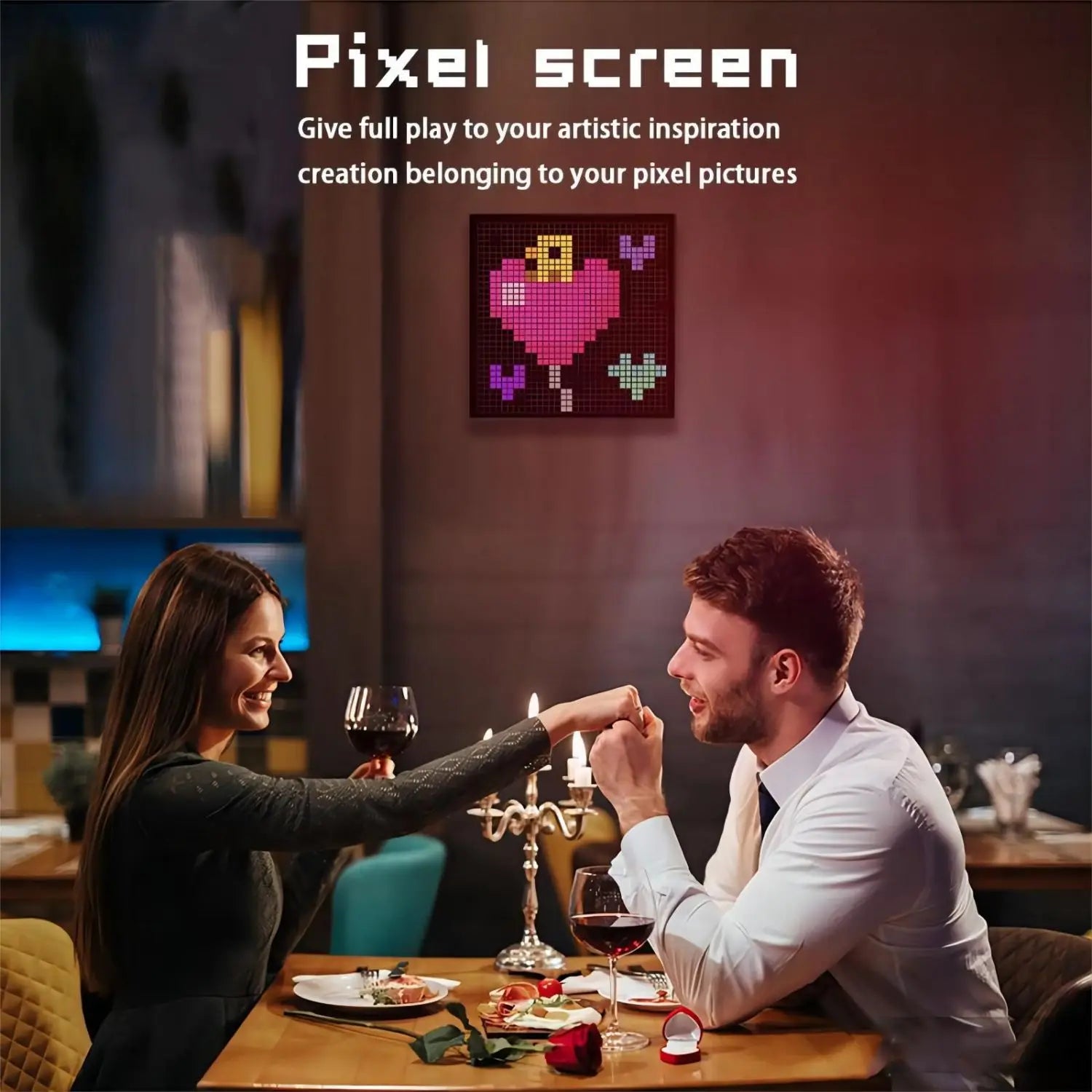 Smart LED Matrix Pixel Display RGB DIY Graffiti Bluetooth App Control Art Display For Gaming Room Decor Cool Animation Frame Zpaxo