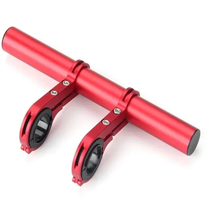 Bike Handlebar Extender Mount 20CM Aluminum Alloy Extension Frame Multifunctional Cycling Headlight Bracket Lamp Holder Riding Zpaxo 20CM Red