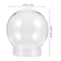 Clear Plastic Snow Globes Round Ball Lightweight DIY Empty Water