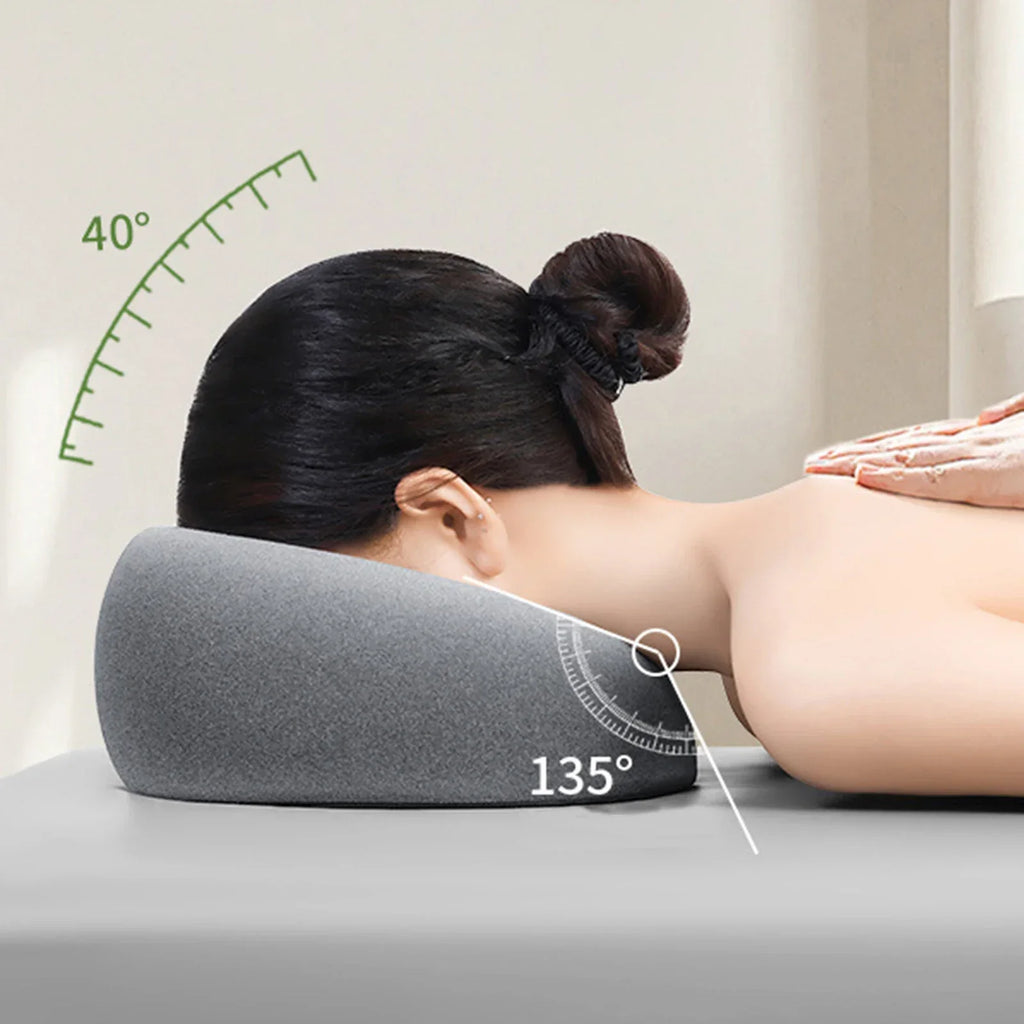 Face Down Pillow Desk Nap Pillow Prone Resting Comfort Memory Foam Ergonomics Home Massage Headrest for Beauty Salon Zpaxo