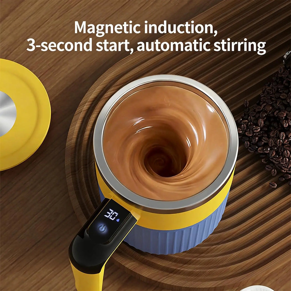 Self Stirring Coffee Mug Automatic Magnetic Milk Shaker Cup Beverage