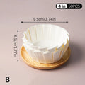 50Pcs 3.5/4/5/6/8inch Muffin Cake Mold Paper Cup Foldless Cupcake Liner Baking Cup For Wedding Party Oilproof Cake Wrap Zpaxo B