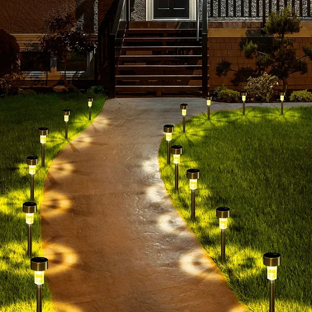 Outdoor Solar Pathway Landscape Lights Waterproof LED Lawn Decorative Zpaxo