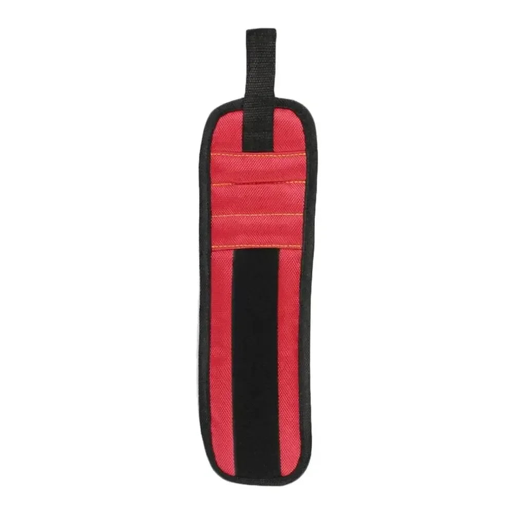Magnetic Wristband Tool Holder – Adjustable for Screws & Drill Bits Magnetic Tool Wristband Zpaxo RED