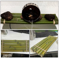 Fish Tank Bamboo Raft Aquarium Decor Bamboo Board Flowing Water Fountain Ornament DIY Landscaping Accessory Oxygenation Support Zpaxo Default Title