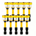 Magnetic Screwdriver Tips Professional Metal Drill Bit Precision Screwdriver Set Gypsum Board Locating Bit Phillips Bits Zpaxo 10PCS-Yellow