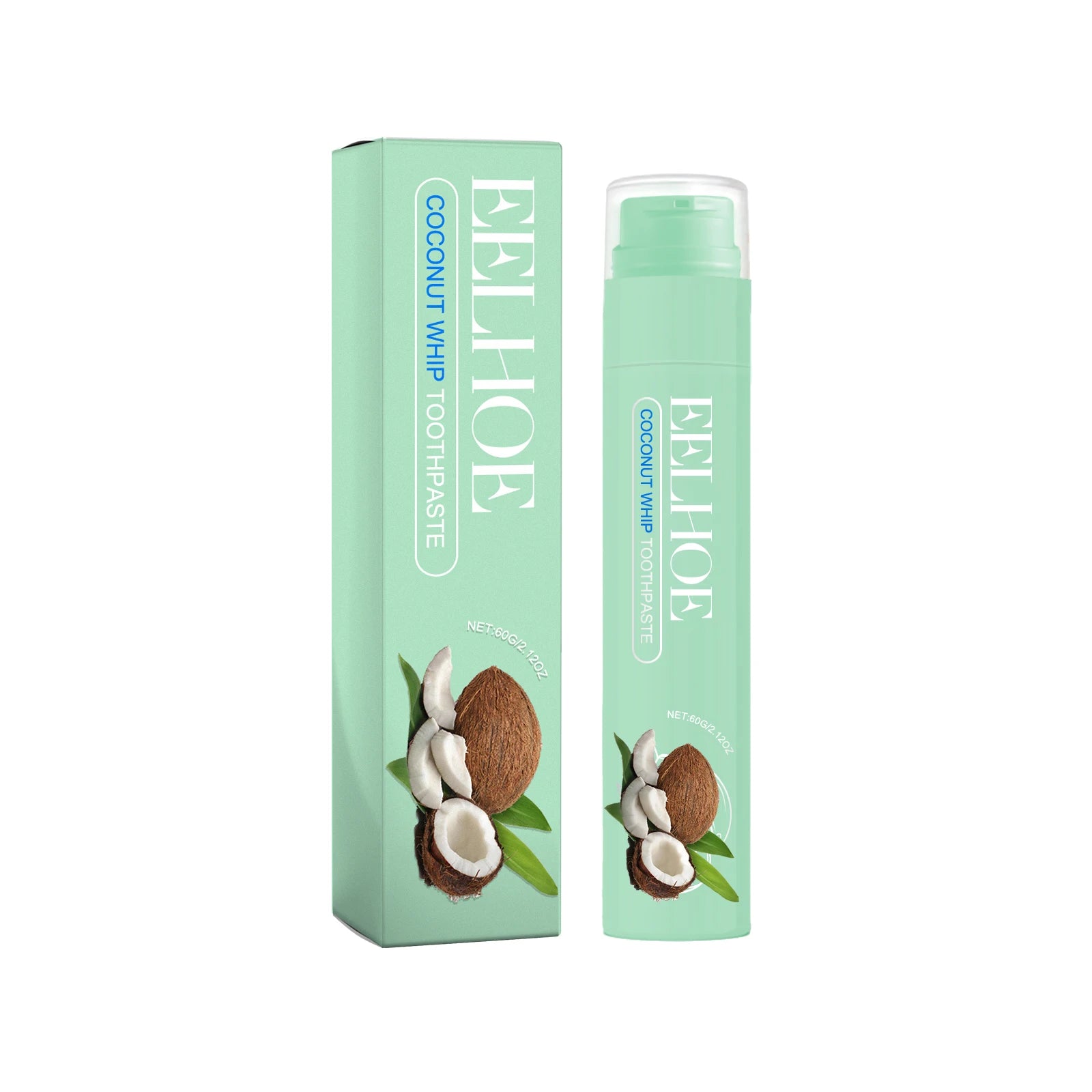 Eelhoe Fruity Whitening Toothpaste – Stain Removal & Fresh Breath Whitening Toothpaste Zpaxo Coconut Flavor