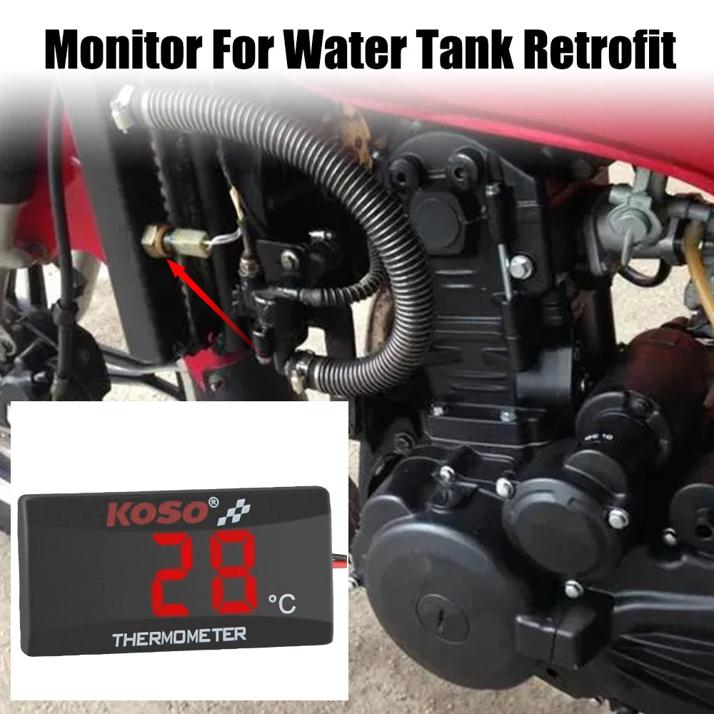 Temperature Meter Water Tank Retrofit Red Blue Indicator Warning