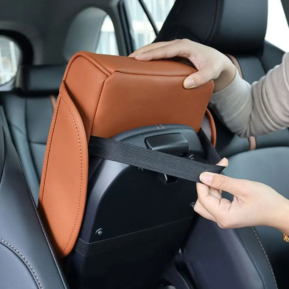 Elbow Support Car Arm Rest Cushion Cup Holder Side Storage Pockets Zpaxo