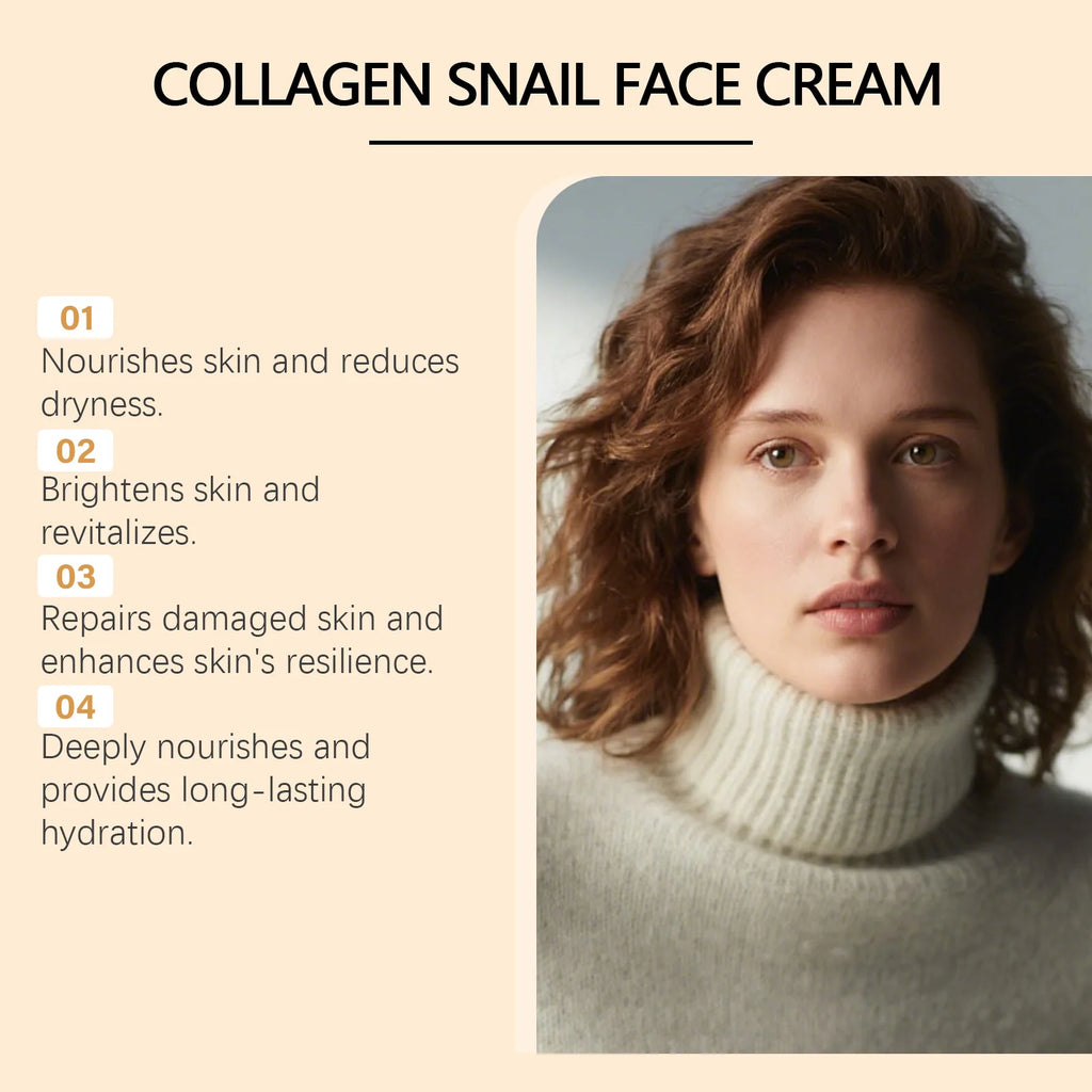 Hoygi Collagen Snail Anti-Aging Face Cream – Firm & Hydrate Anti-Aging Face Cream Zpaxo