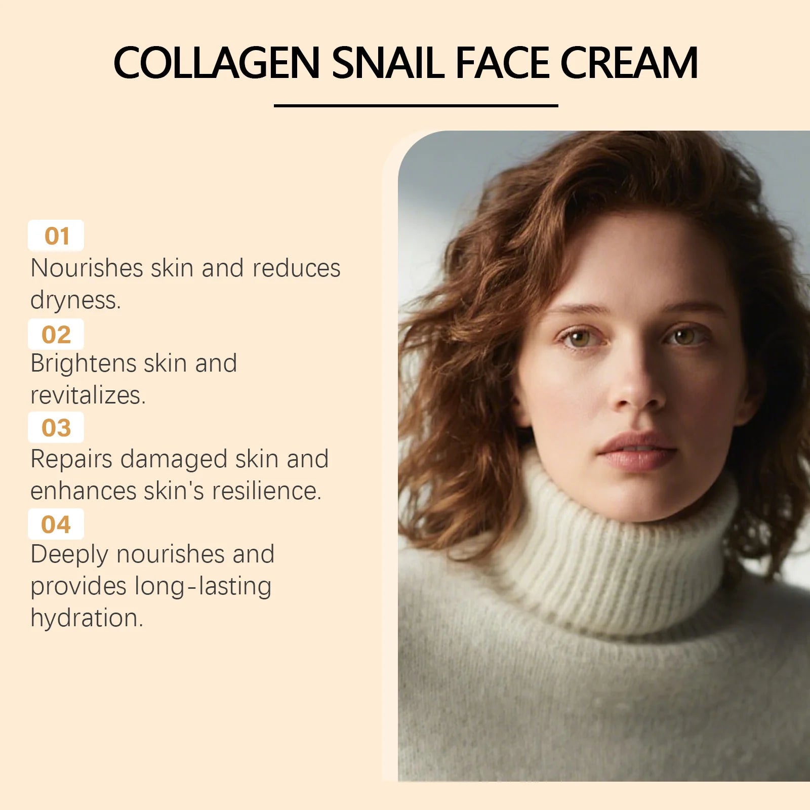 Hoygi Collagen Snail Anti-Aging Face Cream – Firm & Hydrate Anti-Aging Face Cream Zpaxo