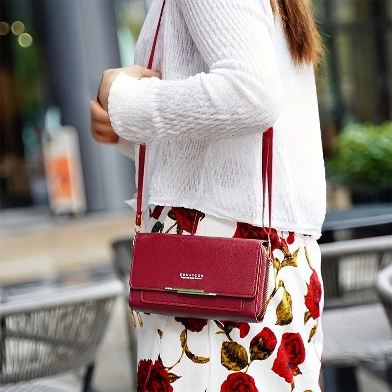 Fashionable Crossbody Bag Mobile Phone Card Wallet RFID Protective