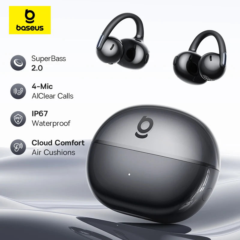 Baseus Bowie MC2 AIR Clip-on TWS Earbuds Ear Clips Wireless Earphones
