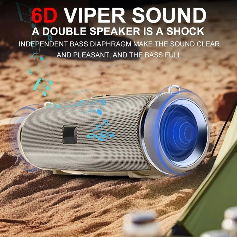 Ultra Loud BT Speakers with Shoulder Strap Full-Range Speakers Support App Control Speaker Boombox for Home Outdoor Indoor Party Zpaxo