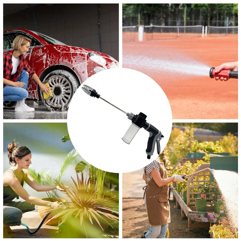 Water Pressure Washer Adjustable Nozzle Non-slip Portable Car