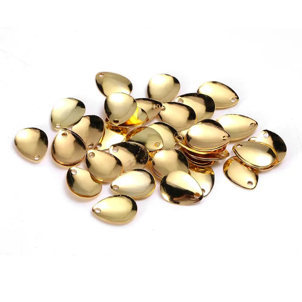 Fishing Spinner Blades Smooth Lures Making Accessories Gold L