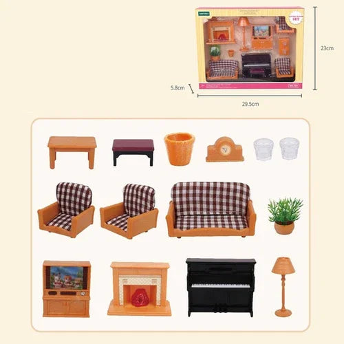 1 12 Scale Dollhouse Furniture Bedroom Bathroom Kitchen Livingroom Zpaxo T02