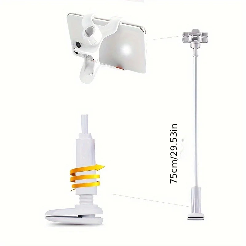 Phone Clip Stand Holder Grip Flexible Long Arm Gooseneck Lazy Bracket