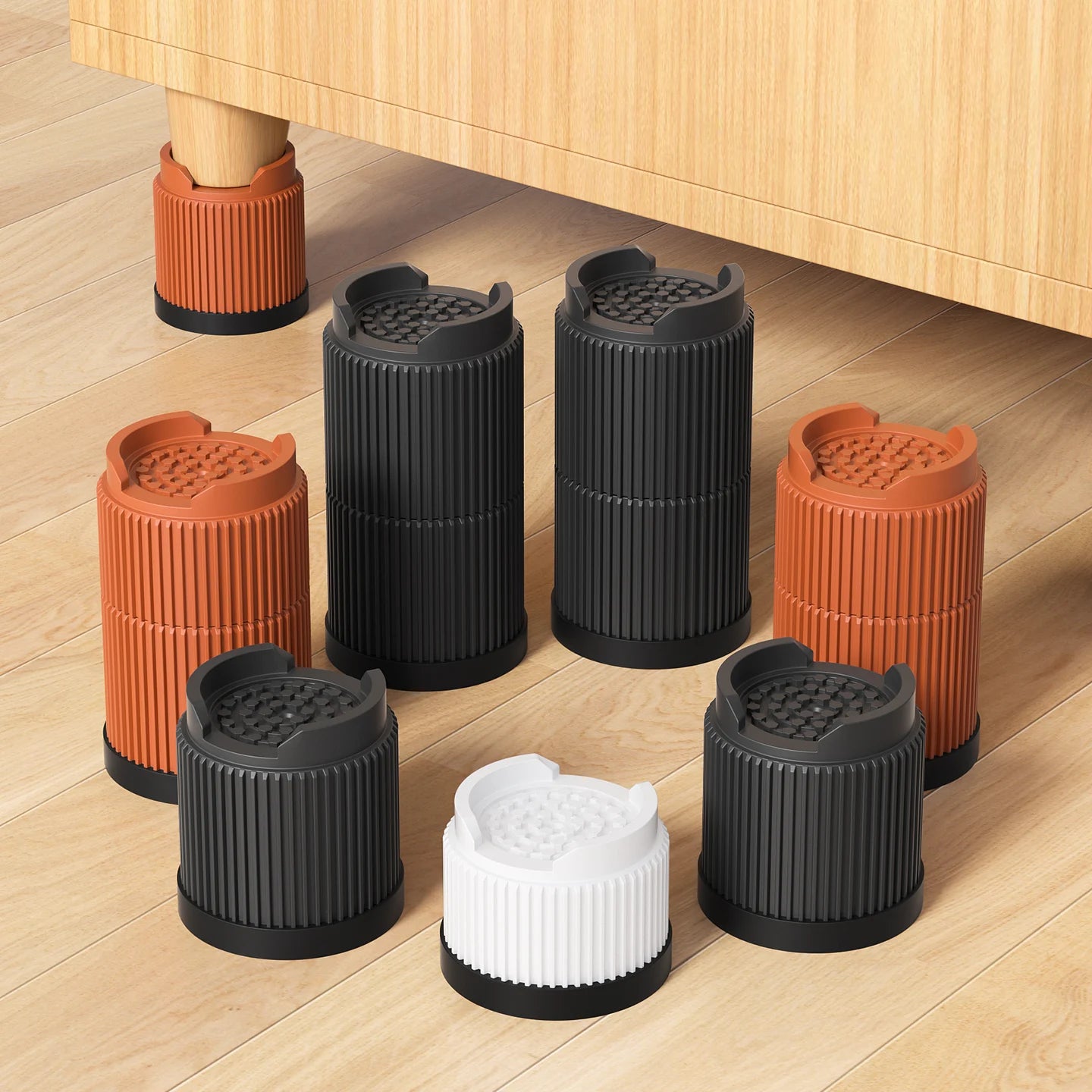 Multi-purpose Round Furniture Risers Non-slip Quiet Moisture-proof