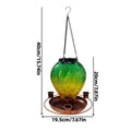 Solar Powered Bird Feeder Air Balloon Shape Porch Ornament Wild