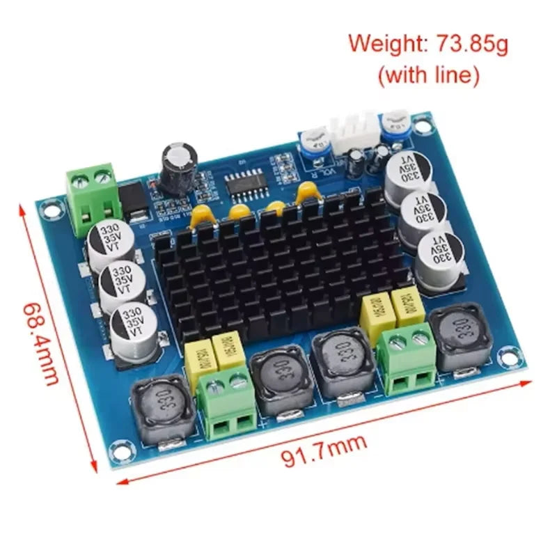 TPA3116D2 Chip Digital Amplifier Board Single Channel 100W Module Zpaxo