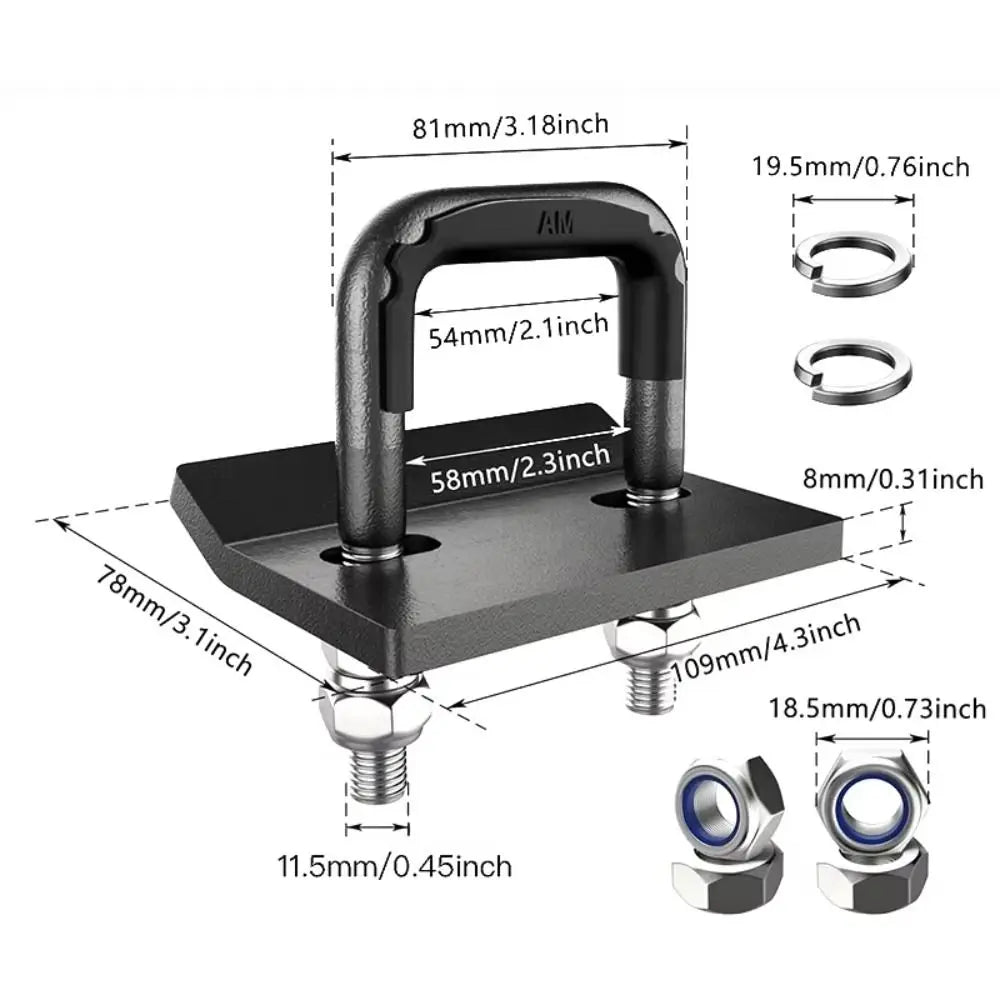 Lock Down Carbon Stee Trailer Tightener Towing Equipment Tow Vehicles Stabilizer Durable Trailer Couplings Tow Clamp RV Zpaxo
