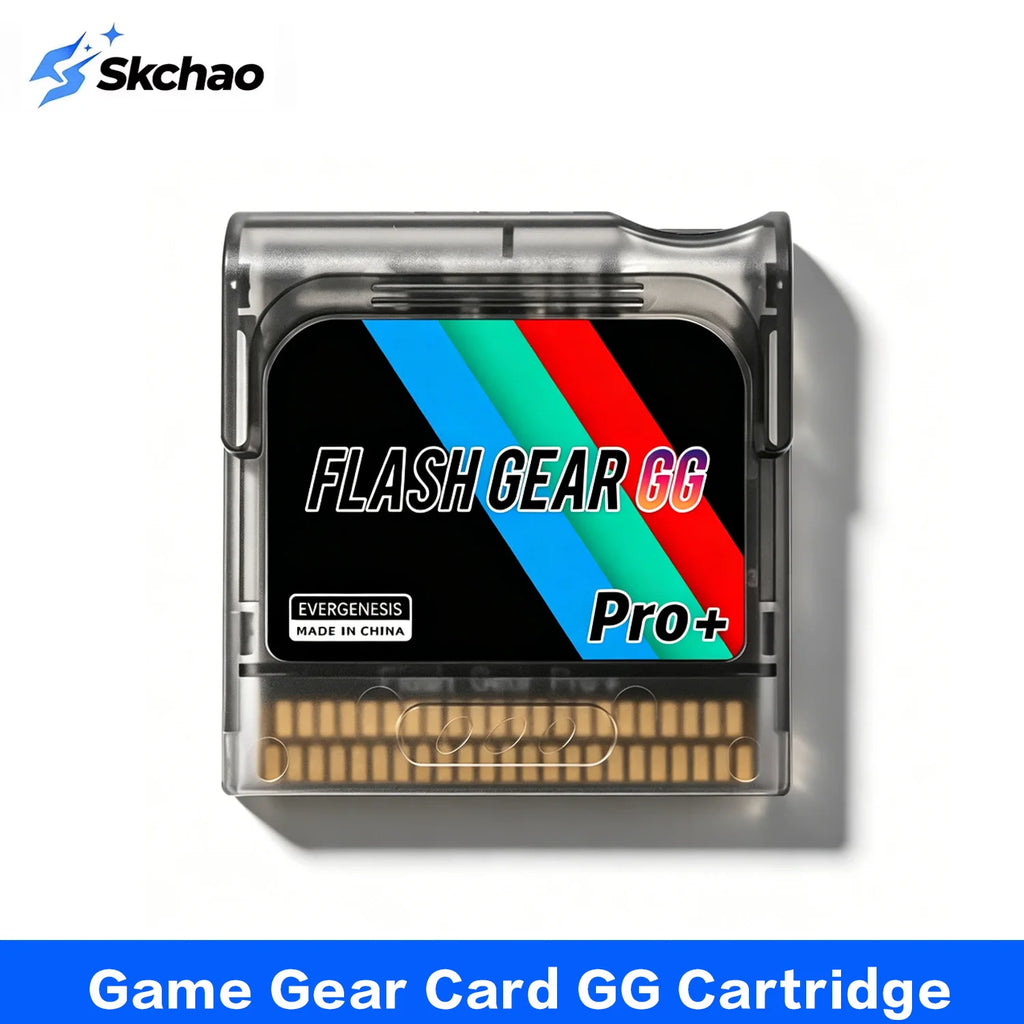 Game Gear Game Card GG Cartridge FlashMaster Cart with 4GB TF Preloaded with 1000+ Games Compatible with Sega Game Gear Console Zpaxo