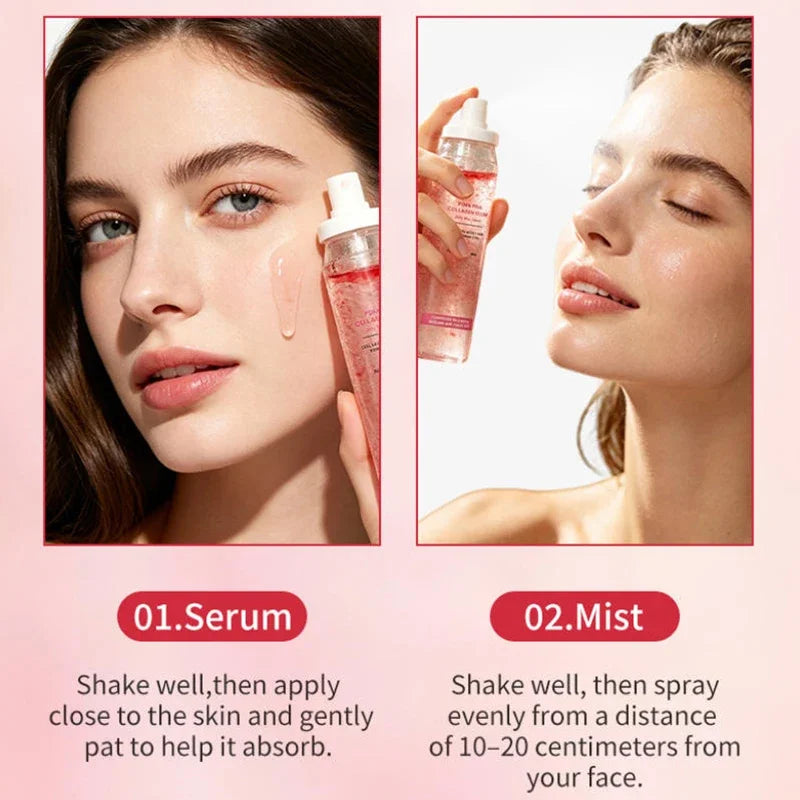 PDRN Hydrating Essence Mist Toner Brightening Revitalizing Women Facial Spray Moisturizer Plant Extract Daily Face Glow Care Zpaxo