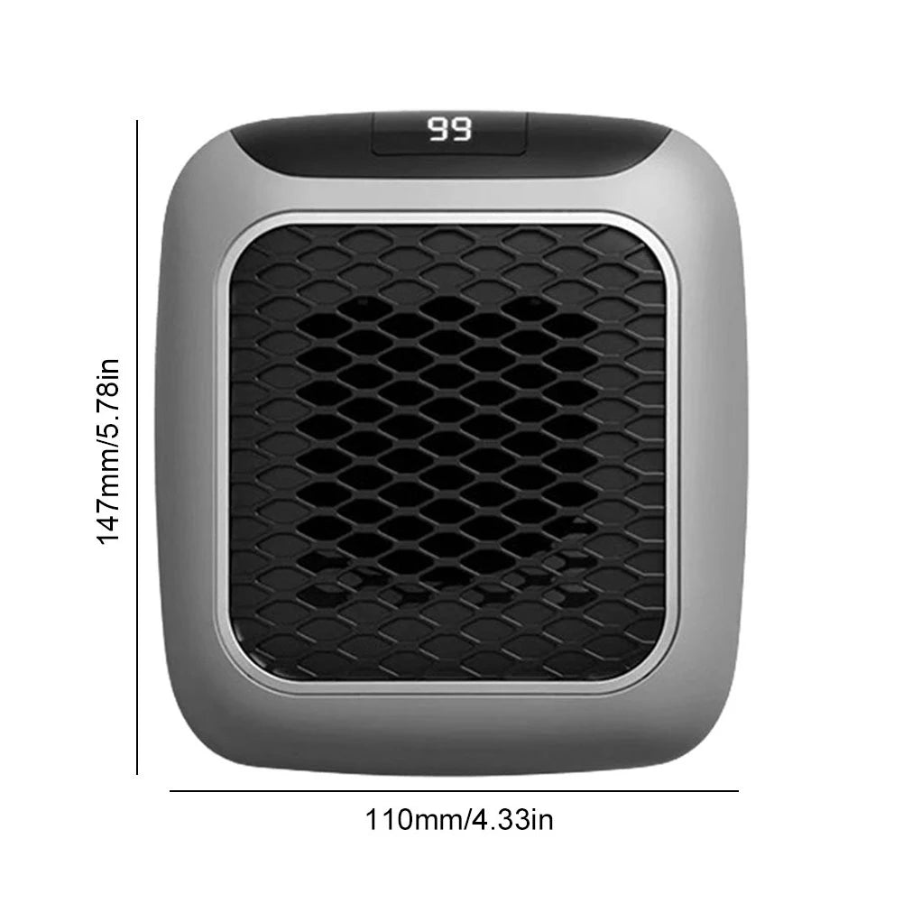 800W Mini Heater PTC Ceramic Fast Heating Bathroom Remote Control