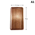 Wooden Plate Tableware Solid Wood Round Dessert Plate Japanese-style Wooden Tray Snack Plate Dried Fruit Plate Zpaxo A1